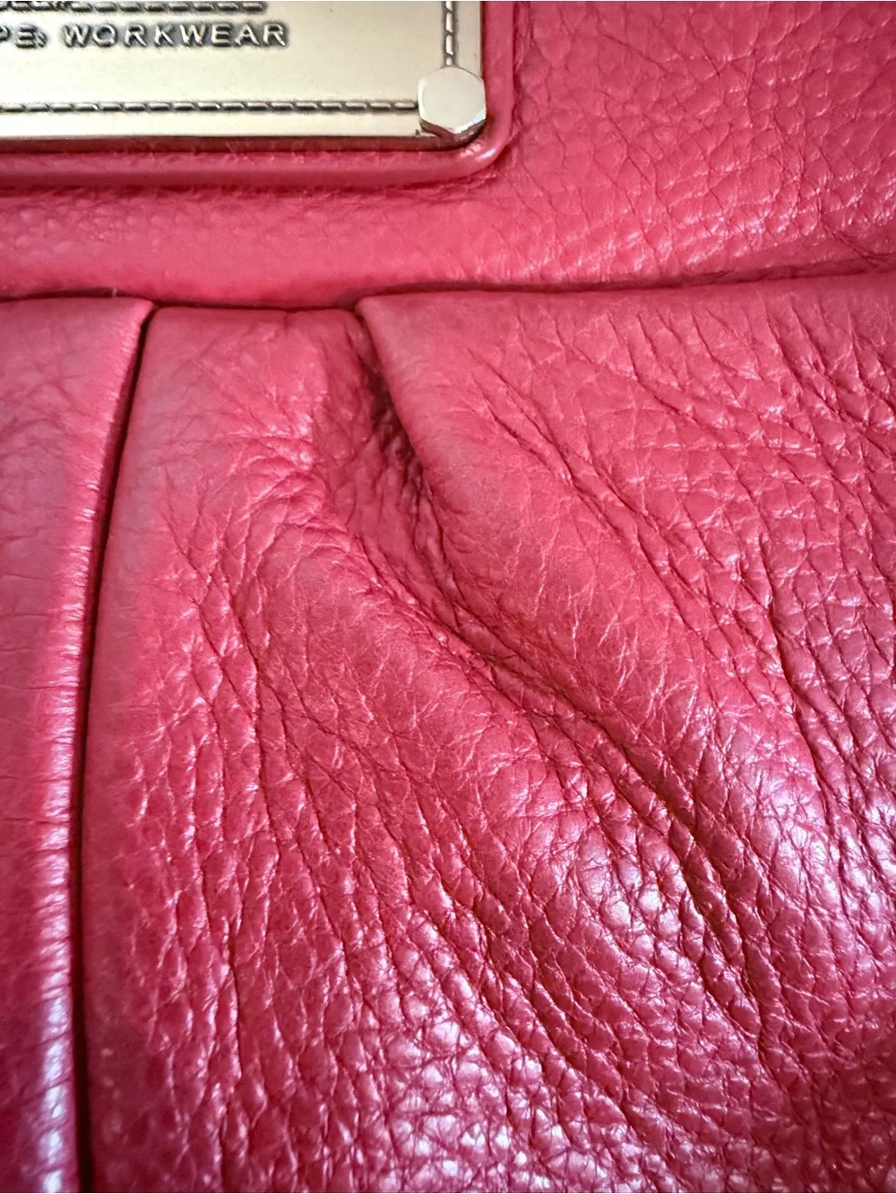 Marc by Marc Jacobs Pebbled Leather Crossbody with Gold Plaque